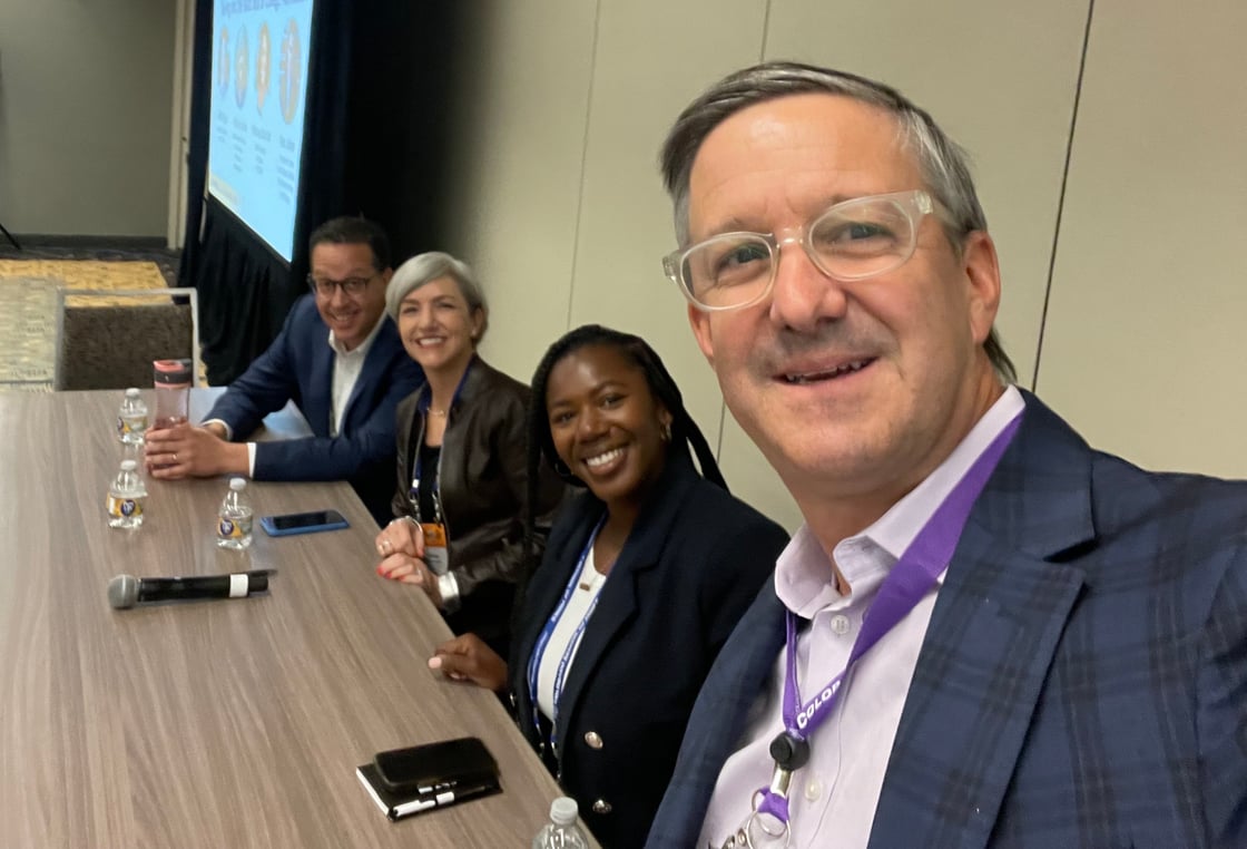 Selfie with panelists at NACAC September 2023